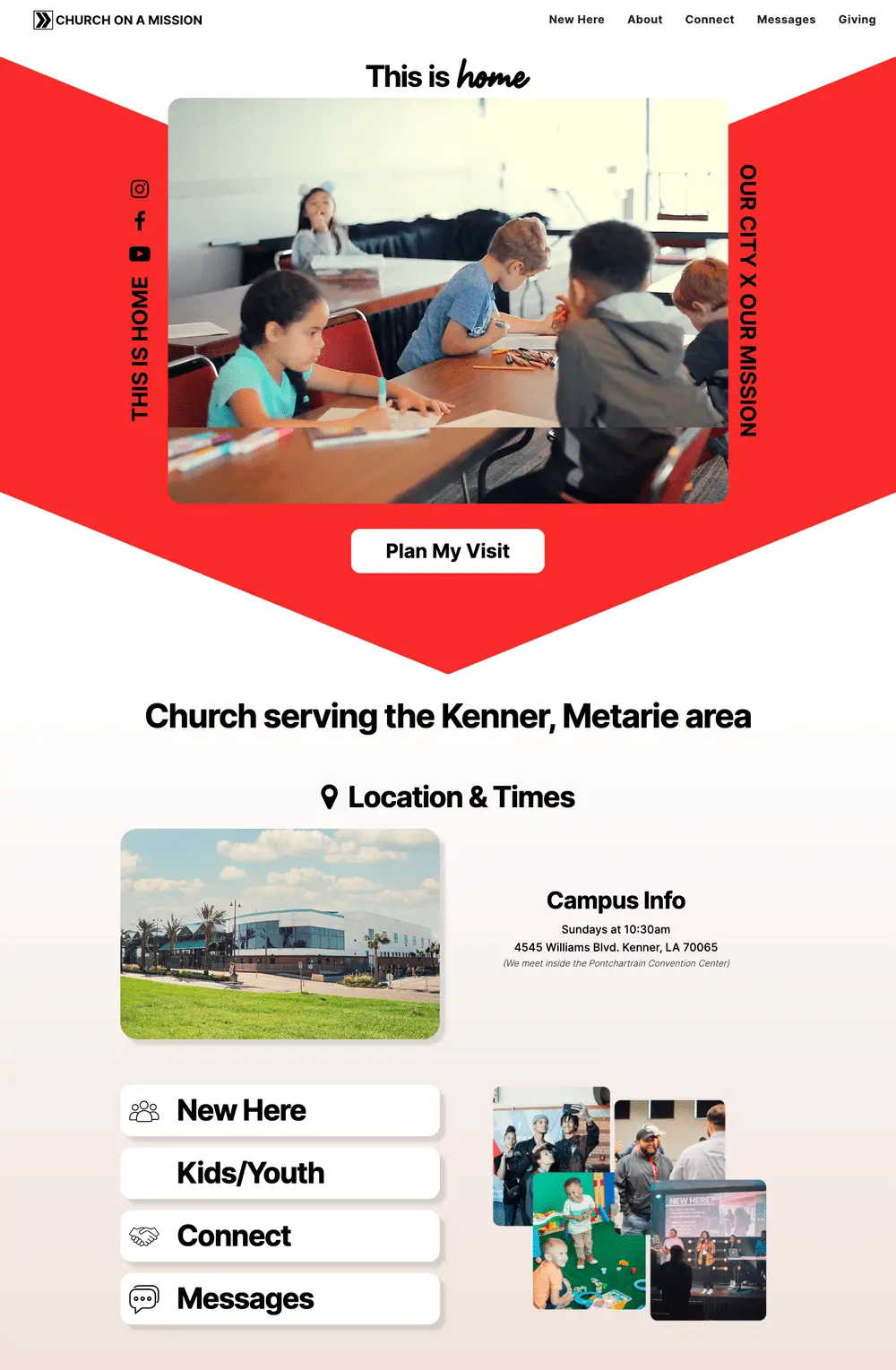 Church on a Mission - Website Design