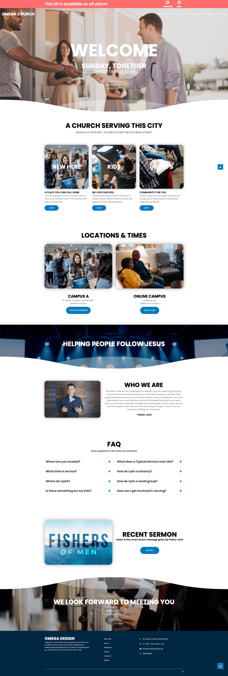 church website template 1